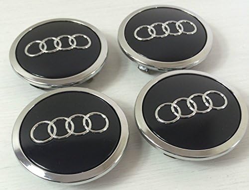 4pcs AUDI Black Wheel Center Caps 4B0601170A(69mm) FOR AUDI A3 A4 A6 A8 S4 S6 RS4 RS6