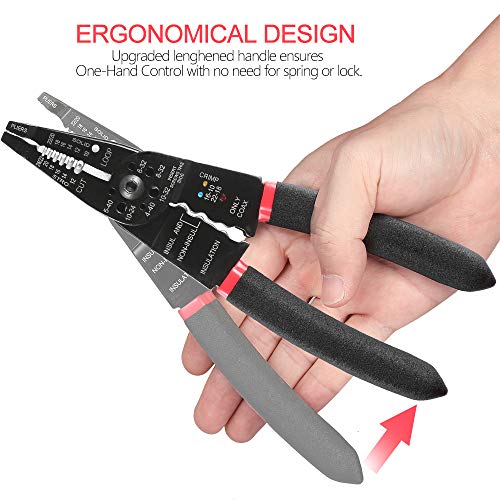 Solsop Multi-Tool Wire Stripper, Professional Wire Stripping Tool/Wire Cutter