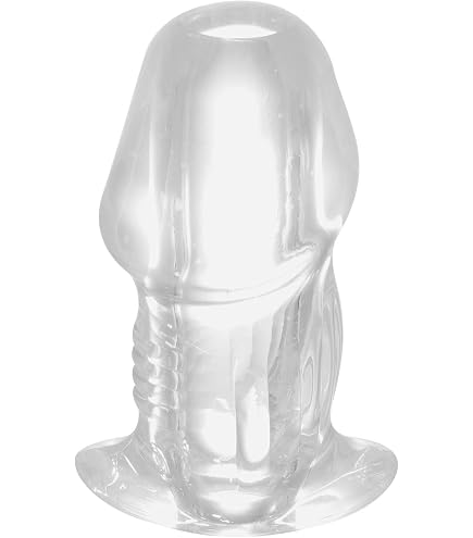 thumbnail image 2 of Clear Hollow Silicone Butt Plug – Comfort Deep Access Tunnel Spreader – Unisex 2 of 5