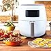 Kitchen Academy 5.8QT Digital Oil Free Air Fryer, White