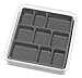 Whitmor Stackable 9 Section Jewelry Tray