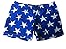 Blue with White Stars Spandex Shorts (available in 3 lengths)