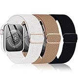 3 Pack Stretchy Nylon Band Compatible with Apple