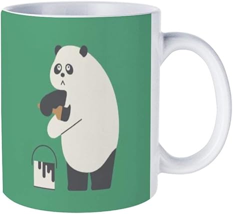 Amazon Co Jp かわいいパンダマグカップ おしゃれ セラミック コーヒーマグ 創意コップ かわいい ティーカップ 330ml ホーム キッチン