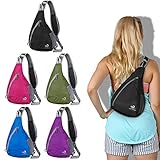 Waterfly Sling Chest Backpacks Bags Crossbody Shoulder Triangle Packs Daypacks for Cycling Walking Dog Hiking Boys Girls Men Women