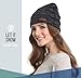 Brook + Bay Cable Knit Beanie Winter Hat for Women - Warm, Chunky, Soft Stretch, Thick & Cute Knitted Caps for Cold Weather Black Gray