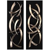 Uttermost Brushstrokes 46 3/4" High 2-Piece Metal Wall Art