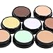 Mallofusa Single Color Face Makeup Concealer Palette Creamy Foundation Concealer Makeup Kit Moisturizing Brightening 0.49oz (Shimmer White)