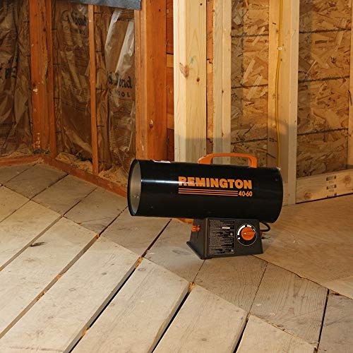 Remington 60,000 BTU Portable Propane Space Heater for 1500 sq. ft. REM60VGFAO, Black