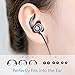 iClever Bluetooth Headphones, Wireless Earbuds with Stereo Music, 10 HOURS Playtime, Magnetic Connection, CVC 6.0 Noise Cancelling, Waterproof Sports Headphones for iPhone X
