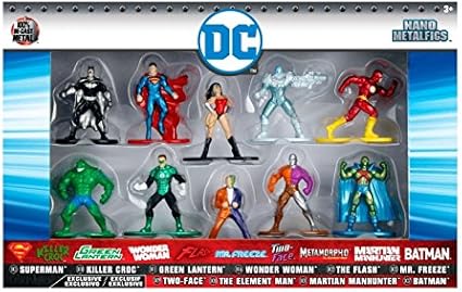 Nano Metalfigs DC Comics 10-Pack Set 
