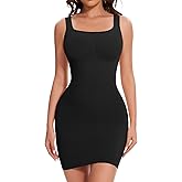 JOYSHAPER Shapewear Dress Slip for Women Full Slip Tummy Control Body Shaper Dresses Slips Long Cami Under Dress