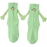 Honganda Funny Kids Baby Girl Boy Holding Hands Socks - Silly Smile Crazy Novelty Gift for Toddlers 1-9 Years