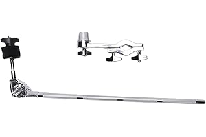 SPYMINNPOO Cymbal Stand, L Shape Length Adjustmen Extension Arm Drum Stand with Clamp Thickened Knob for Beginner Drummers
