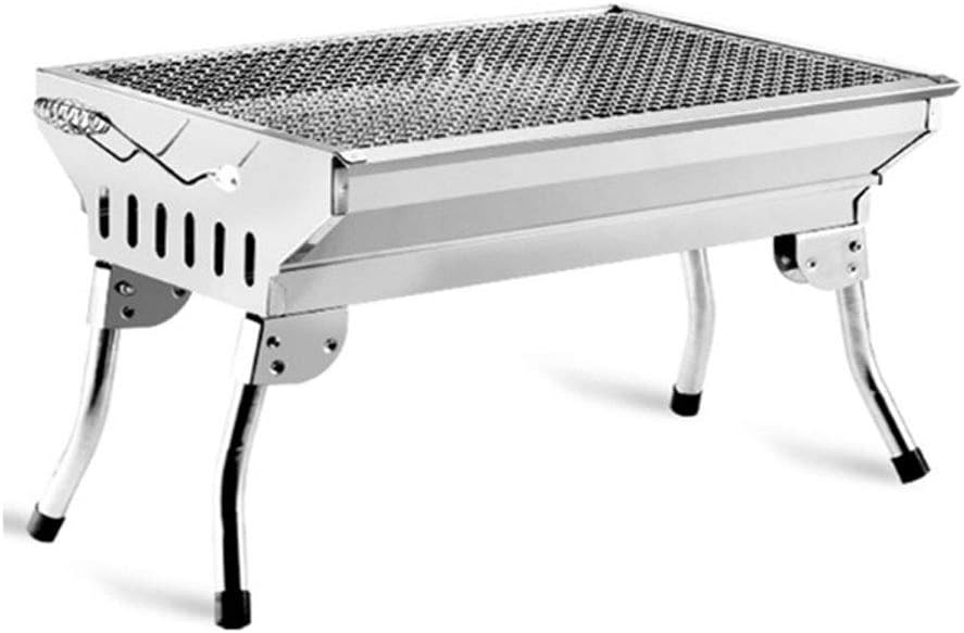 Review ZJJ& Barbecue Grill Charcoal Outdoor Portable Grill Stainless