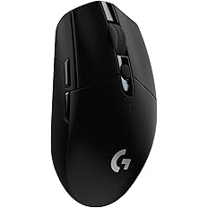 Logitech G305 Lightspeed Wireless Gaming Mouse - Black | HERO sensor, 12,000 DPI, Six programmable buttons, 250-hour battery,