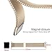 FARSIC Wrist Band for 38mm - Magnet Lock, No Buckle Needed, Soft, Smooth - Stainless Steel Link Bracelet Strap Replacement Wrist Band - Gold