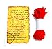 12 PCS LOT WOOL KABBALAH RED STRING BRACELET AGAINST EVIL EYE FROM RACHEL'S TOMB ISRAEL + BEN PORAT PRAYER CARD