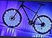 LEDMO (2 pack)Bicycle Bike Rim Lights, 20 LEDs Blue Wheel Lights, LED String Light Blue Bicycle Bike Wheel Rim Copper Wire Starry Light , Perfect for Safety and Fun color - Battery