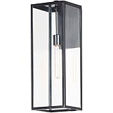 Maxim 30094CLDBZ Catalina 21 Inch Dimmable and LED Bulb Compatible Clear Glass Outdoor One Light Wall Sconce I 60 Watts I Dar