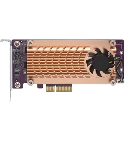 QNAP PCIe SSD Expansion Card - Dual M.2 SSD Slots, Supports 2280