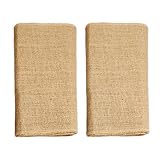 Ivankee 2 Pack Burplap Table Runners,12 X 108 Inches,Natural Jute Hessian Table Runner,Perfect For Rustic Party & Events