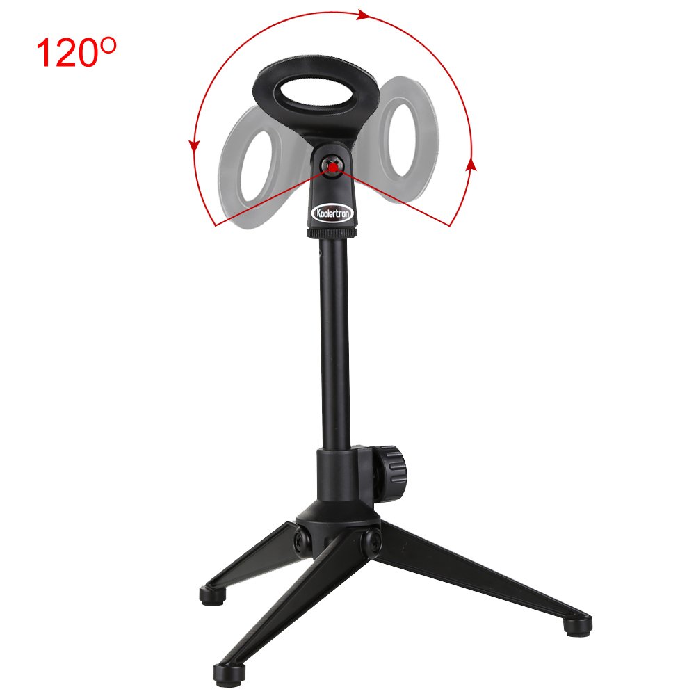 Koolertron Adjustable Lightweight Desk/Tabletop Microphone Stand Handy