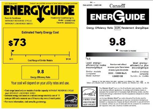 Friedrich Uni-Fit Series US08D10C In Wall Air Conditioner, 8,000 BTU, 115v, ENERGY STAR - Thumbnail 4