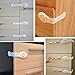 Baby Safety Locks By Minlano-Child Door Cabinets, Drawers, Toilet Seat, Fridge, Appliances, Cupboard, And Oven- Use 3m Adhesive With Adjustable Latch And Strap System -10 Packs White