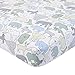 Dwell Studio Caravan Animal Print Fitted Crib Sheet, Aqua/Gray/Green/Yellow