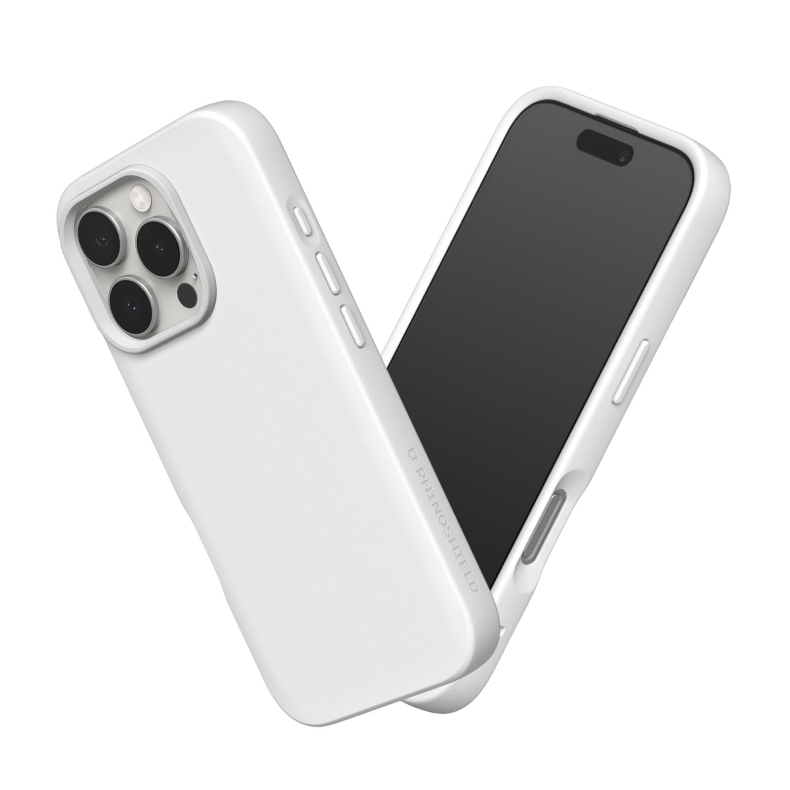 RHINOSHIELD SolidSuit Case Compatible with [iPhone 16 Pro] | Shock Absorbent Slim Design Protective Cover with Premium Matte Finish, Camera Control Cutout Design - Classic White