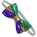 JOYIN Mardi Gras Accessory Set Party Favors with Beads Necklaces, Sequin Fedora Hat, Masquerade Mardi Gras Mask, Sequin Bow Tie. 24 Temporary Tattoos