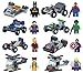 Lot of 16 Set Building Block Toy Action Mini Figure Super Heroes with Vehicle Kids Gift Compatible With Lego