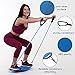 Solofit Balance Board with Resistance Bands - Fitness Board for Adults – The Abs Legs Core Workout Balancing Board - Ideal for Core Workout, Dancers, Ankle Workouts, Balancing Exercises, DVD Included