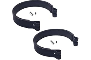 JOIQEXJ 2 PCS Go Kart Mini Bike 4" Brake Band & Pin for 4 inch Go-Cart ATV Minibike Brake Drum Black
