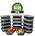 Meal Prep Container Reusable with Lids [25 Set] 24oz. Ideal-Food Prep Containers, Food Storage Bento Box, Portion Control | Stackable | Microwave | Dishwasher | Freezer Safe