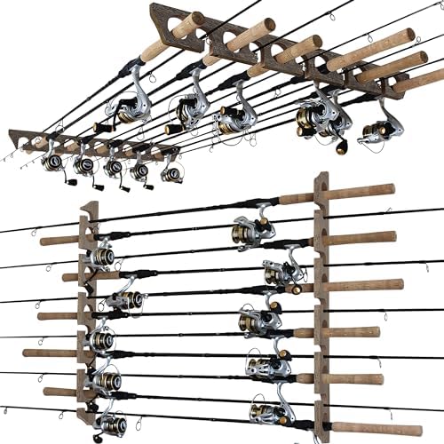 Rush Creek Creations 11-Rod Wall or Ceiling Fishing Rod Storage Rack,  Vertical or Horizontal Fishing Rod Holder with 11 Rod Capacity, Barn Wood  price in UAE | Amazon UAE | kanbkam