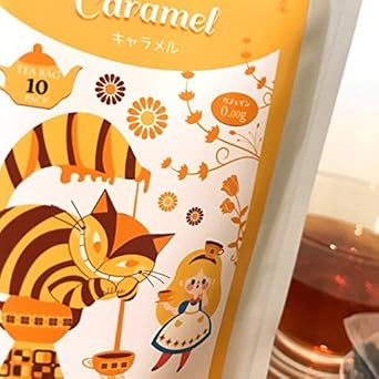 Amazon カフェインレス紅茶 キャラメル ひもつきティーバッグ10包入 紅茶の国のアリス 紅茶の国のアリス 紅茶 通販