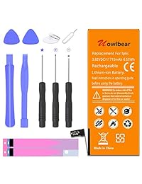 Batería de repuesto para iPhone 6S A1633 A1688 (incluye kit de repuesto de 0 ciclos, 1715 mAh)