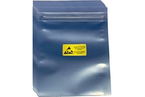 Daarcin Anti Static Bags, 30pcs 5.9x7.87in/15x20cm Premium ESD Resealable for 3.5'' SSD HDD, Antistatic for Hand Drive or Var