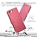 TUCCH Wallet Case for iPhone 8 Plus/iPhone 7 Plus, Magnetic Stand Card Slot Money Pouch, PU Leather Purse Flip Cover [TPU Interior Case] Compatible with iPhone 8 Plus/7 Plus, Hot Pink