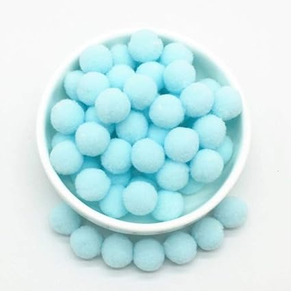 Fyn 8 30mm Pompon Pelzkugeln Diy Soft Pom Poms Craft Pompones Hochzeitsdekor Kleber Auf Stoff Zubehor 15mm 25light Blue Amazon De Kuche Haushalt