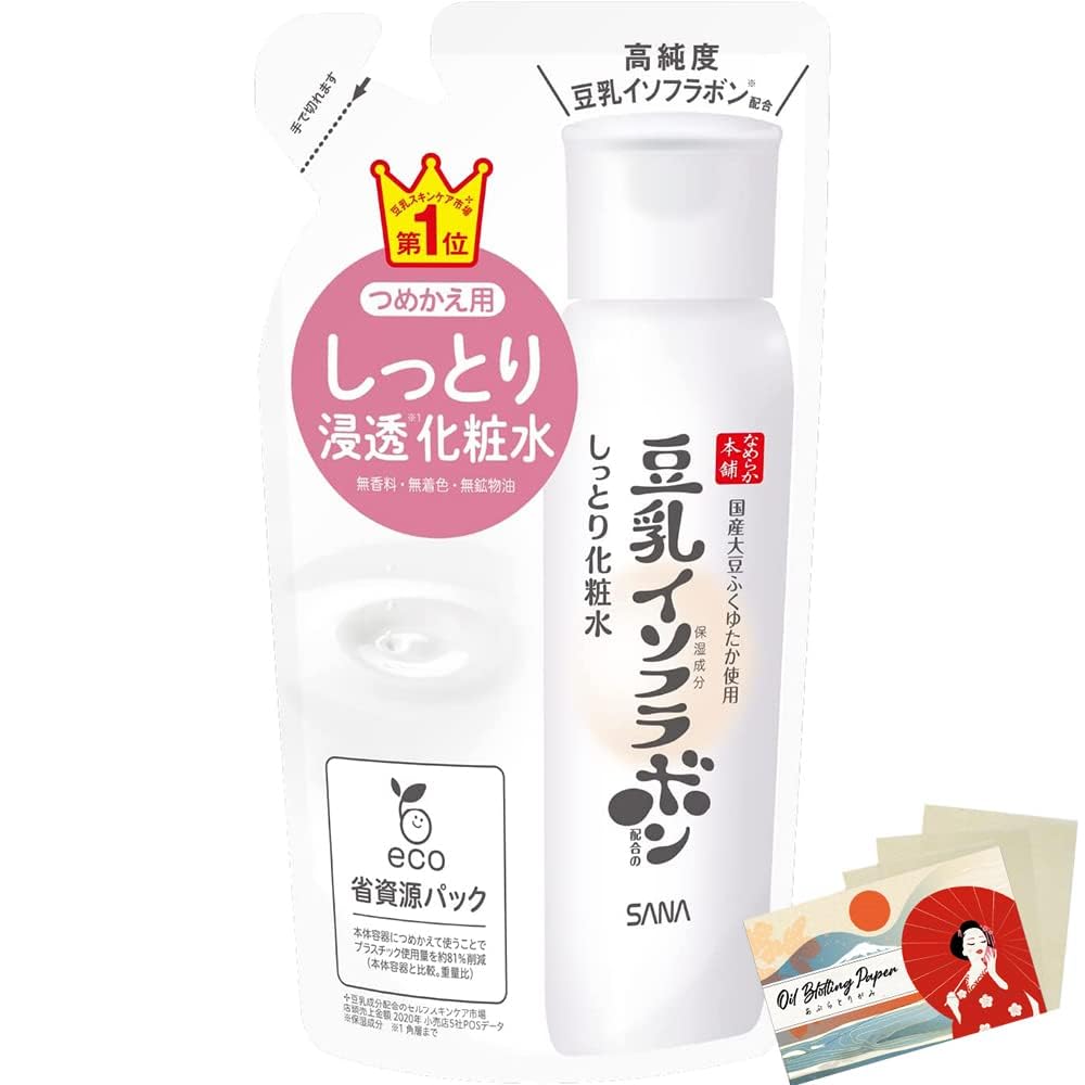 Nameraka Honpo Sana Soy Milk Isoflavone Facial Lotion NC 180ml Refill - Moist