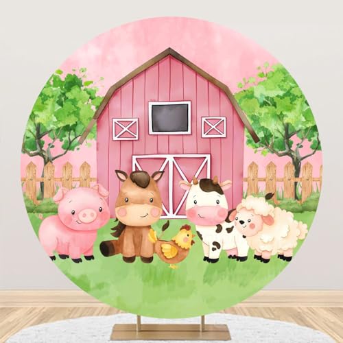Laeacco 7. . Farm Animals Theme Round