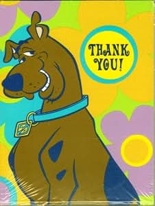 Amazon.com: Scooby Doo Thank You Notes "Groovy Scooby-Doo" - Birthday ...