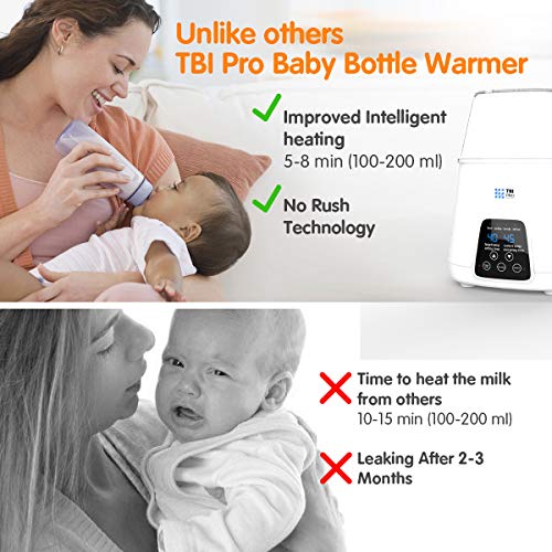 【Upgraded 2020】Dual Bottle Warmer & Sterilizer 5-in-1 Baby with Timer - Two Bottles BPA-Free Fast Baby Infant Food Rapid Defrosting, Heating - Twin Accurate Temperature Control of Breastmilk, Formula - Thumbnail 2