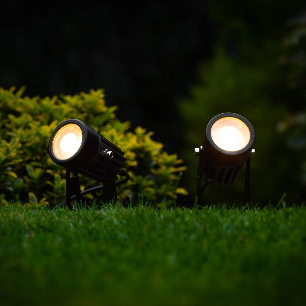 SolarCentre® Atlas Solar Powered Outdoor Spotlights (Set of 2)