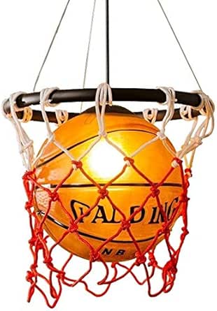 ZHUYU Estilo creativo Industrial Retro Araña, Araña creativa baloncesto