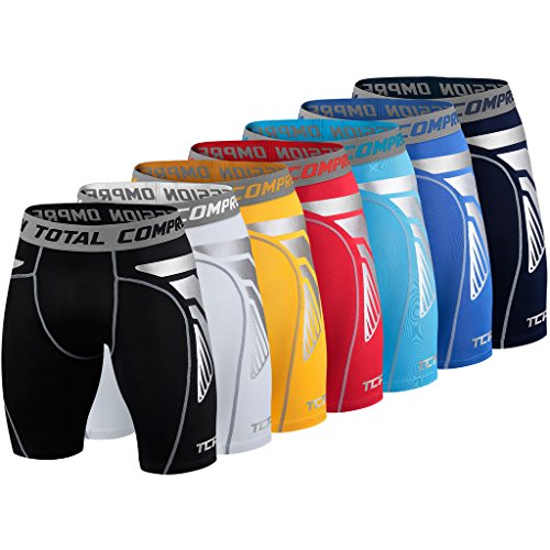 TCA Men's Boys CarbonForce Pro Compression Thermal Base Layer Shorts - Black Medium