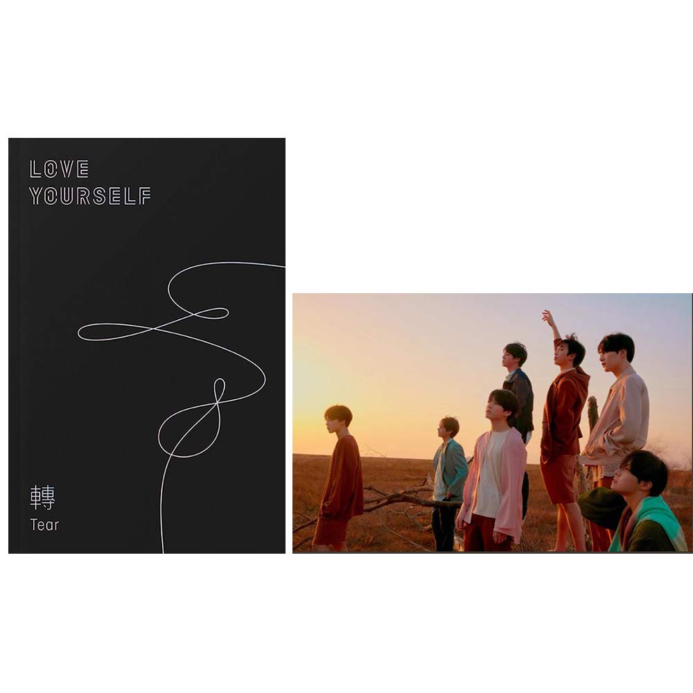BANGTAN BOYS BTS Love Yourself Tear (Y Version) the Third Album CD+Poster+Minibook+Photobook+Photocard+Standing Photo+(Extra BTS 6 Photocards + 1 Double-Sided Photocard)
